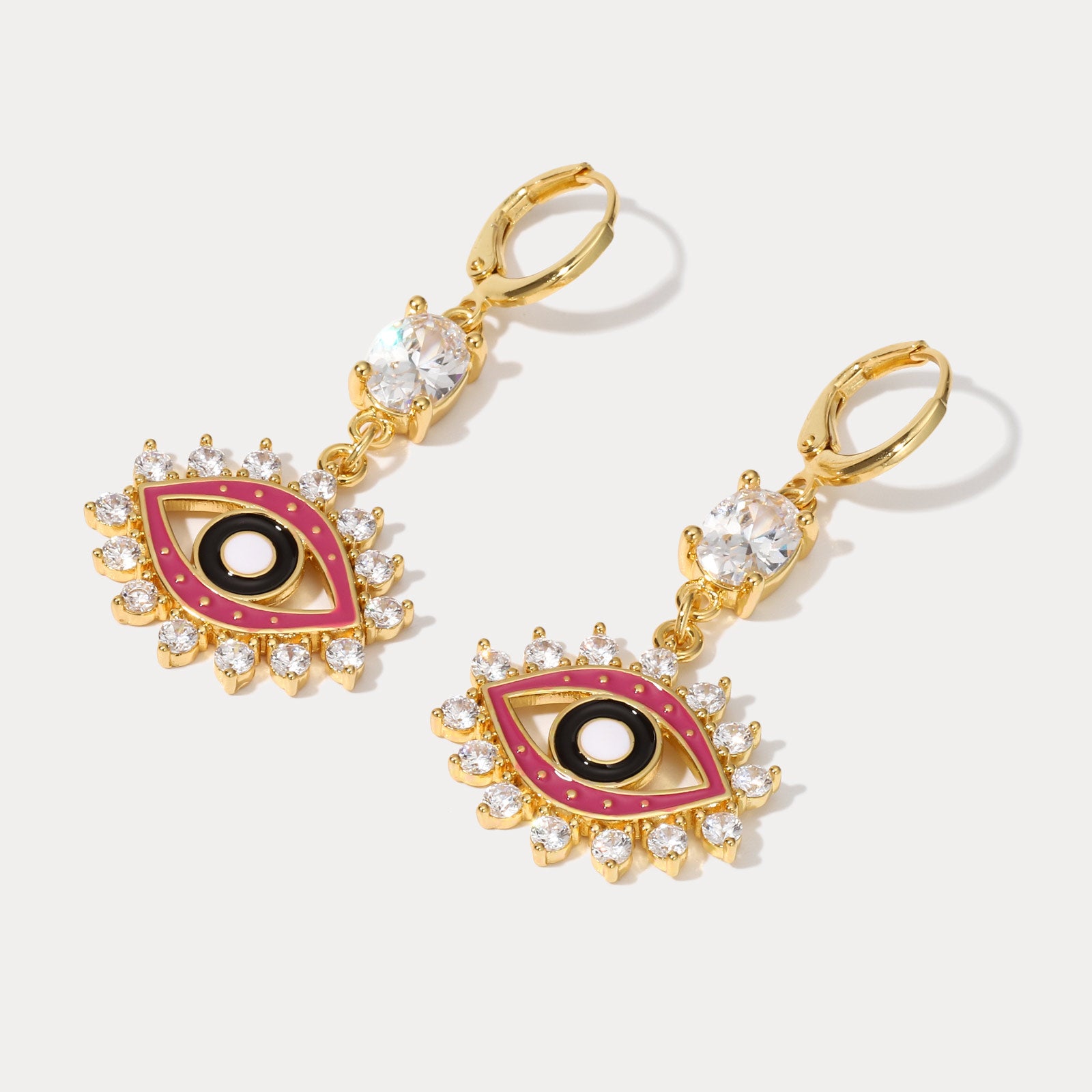 Devil Eye Diamond Earrings