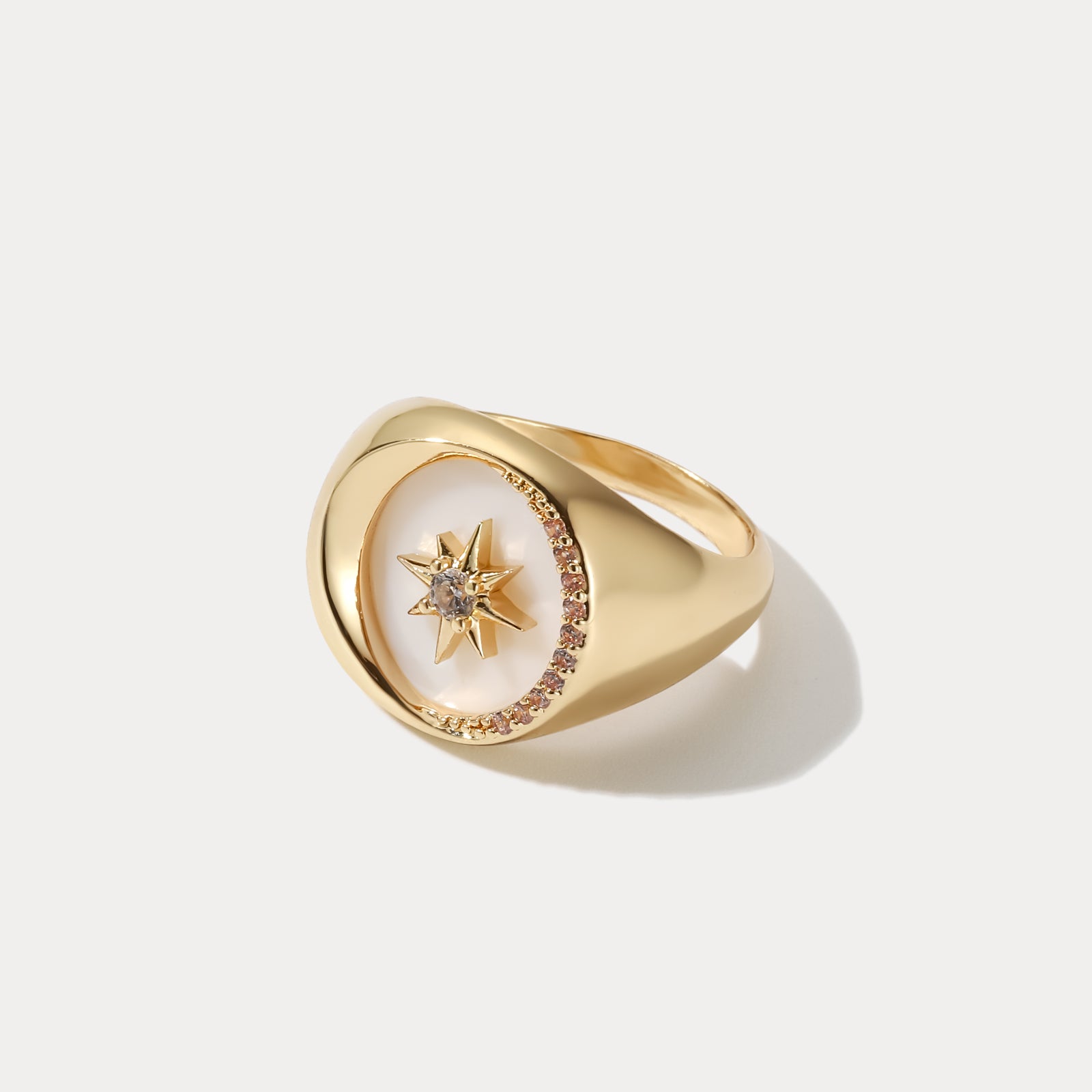 Vintage Astrology Star Diamond Ring