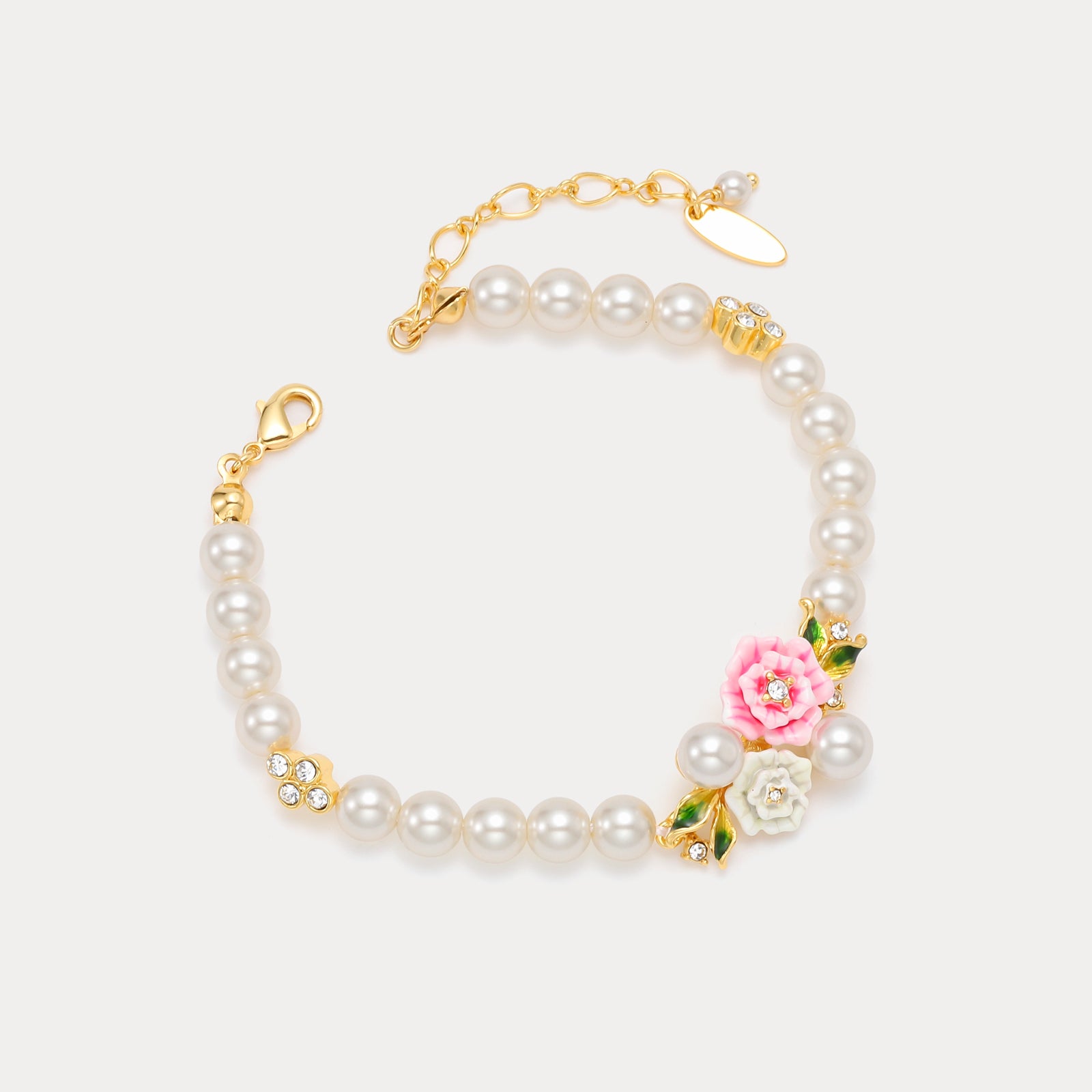 Wild Rose Pearl Bracelet for Women