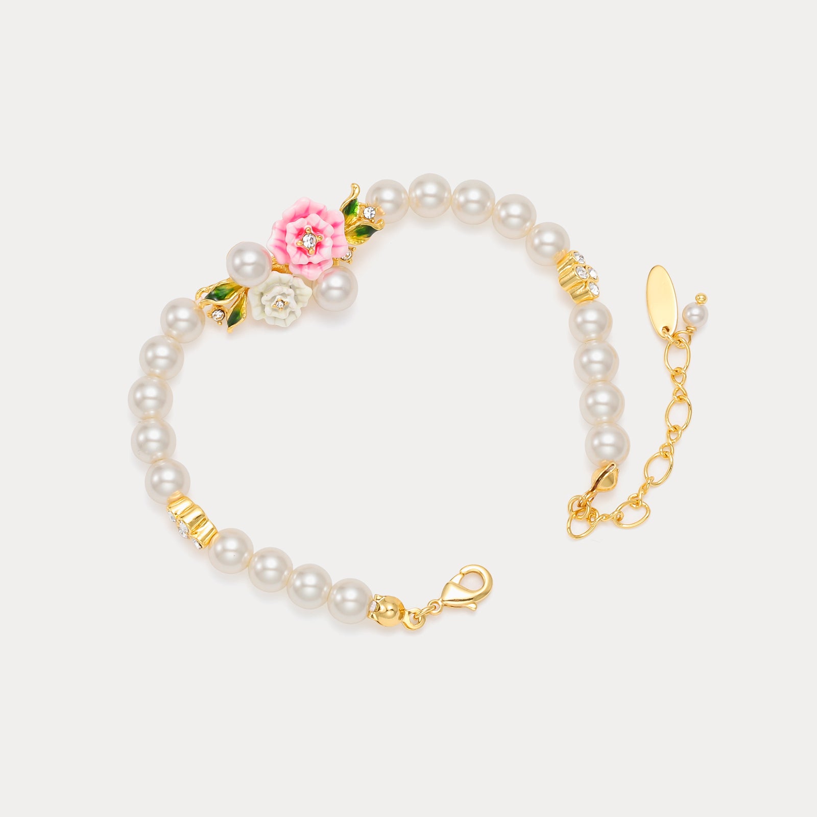 Wild Rose Pearl Fashion Bracelet