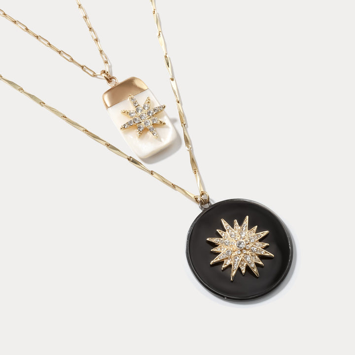 Eight-pointed Star Layered Necklace