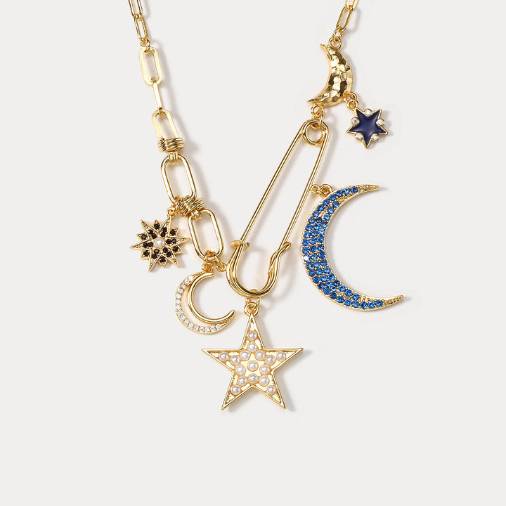 Selenichast Starry Moon Necklace