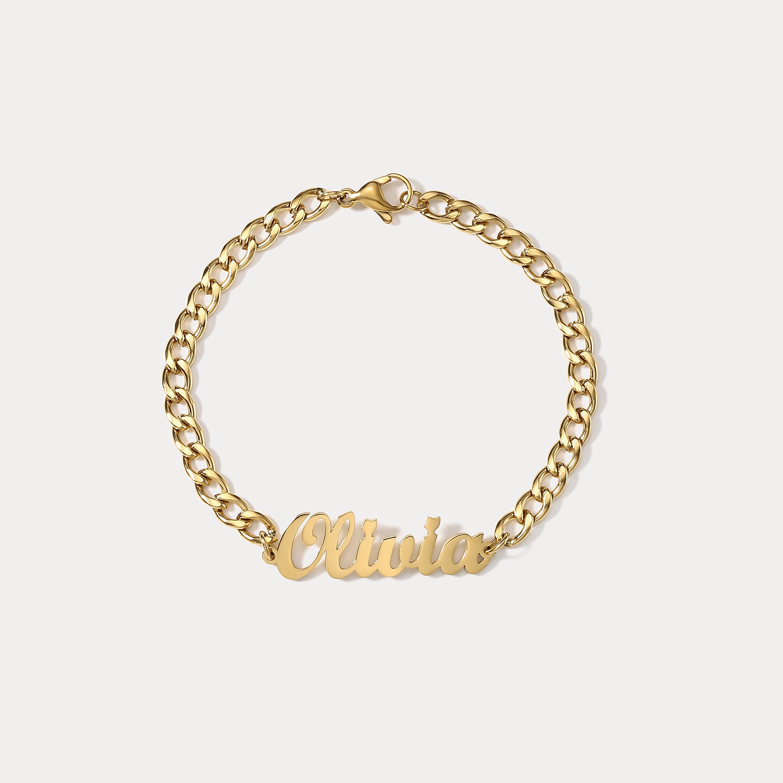 Selenichast Custom Name Chain Bracelet