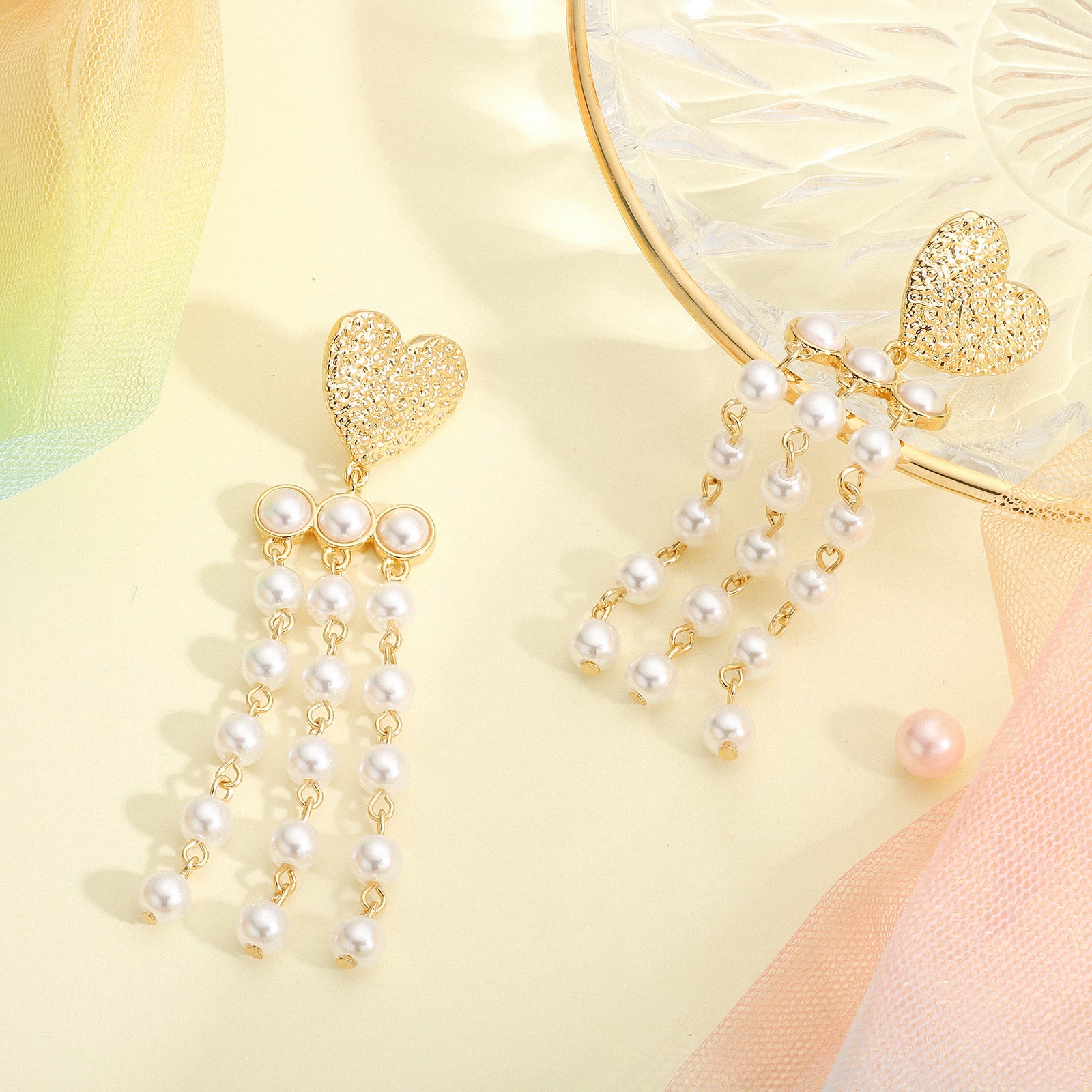 Pearl Tassel Earrings for Gift