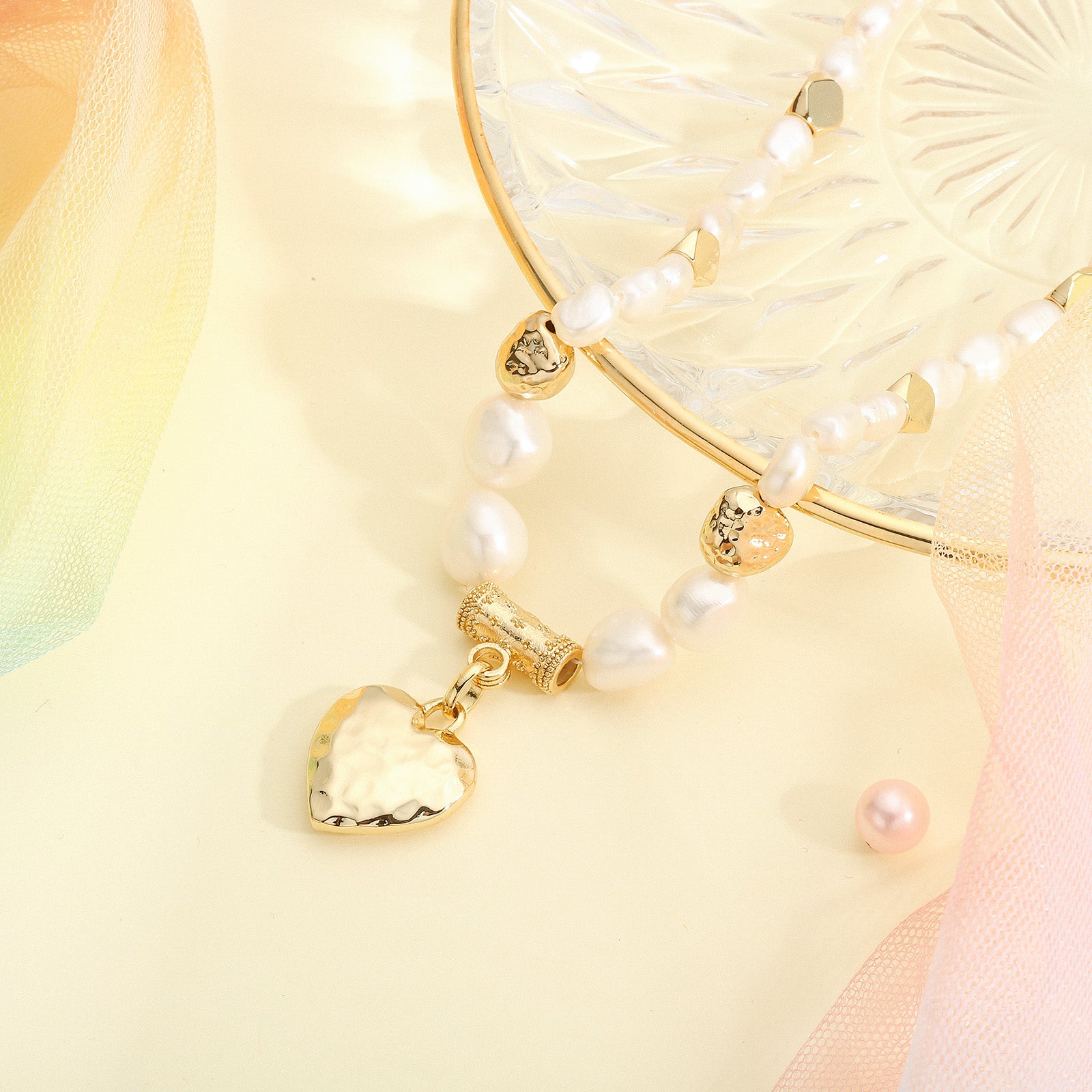 Heart Pearl Pendant Fashion Necklace