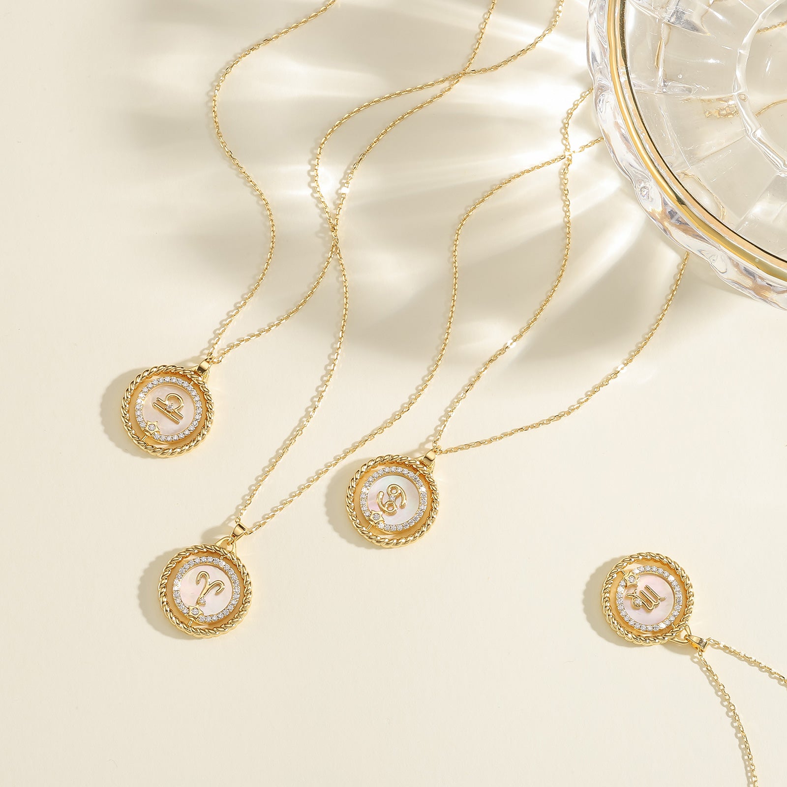 Virgo Galaxy Constellation Coin Pendant Necklace