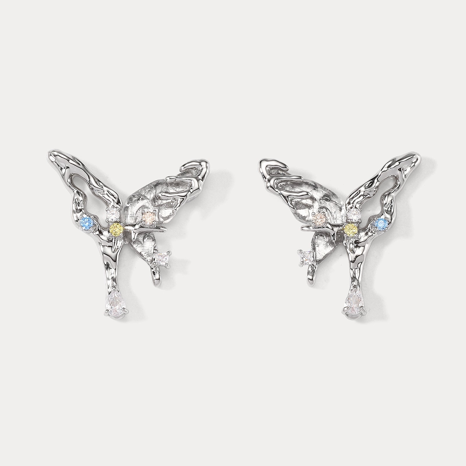 Melting Aurora Butterfly Y2K Earrings