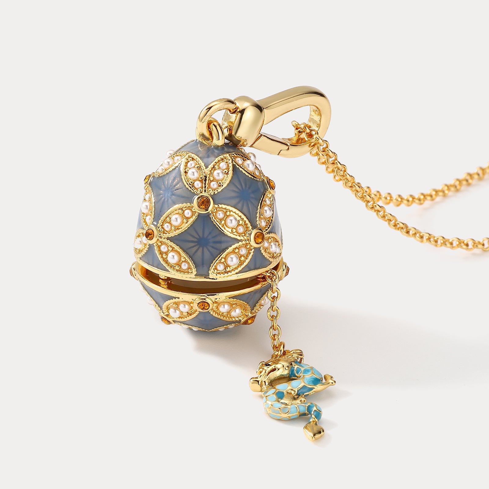 Dragon Egg Locket Chinese Zodiac Necklace