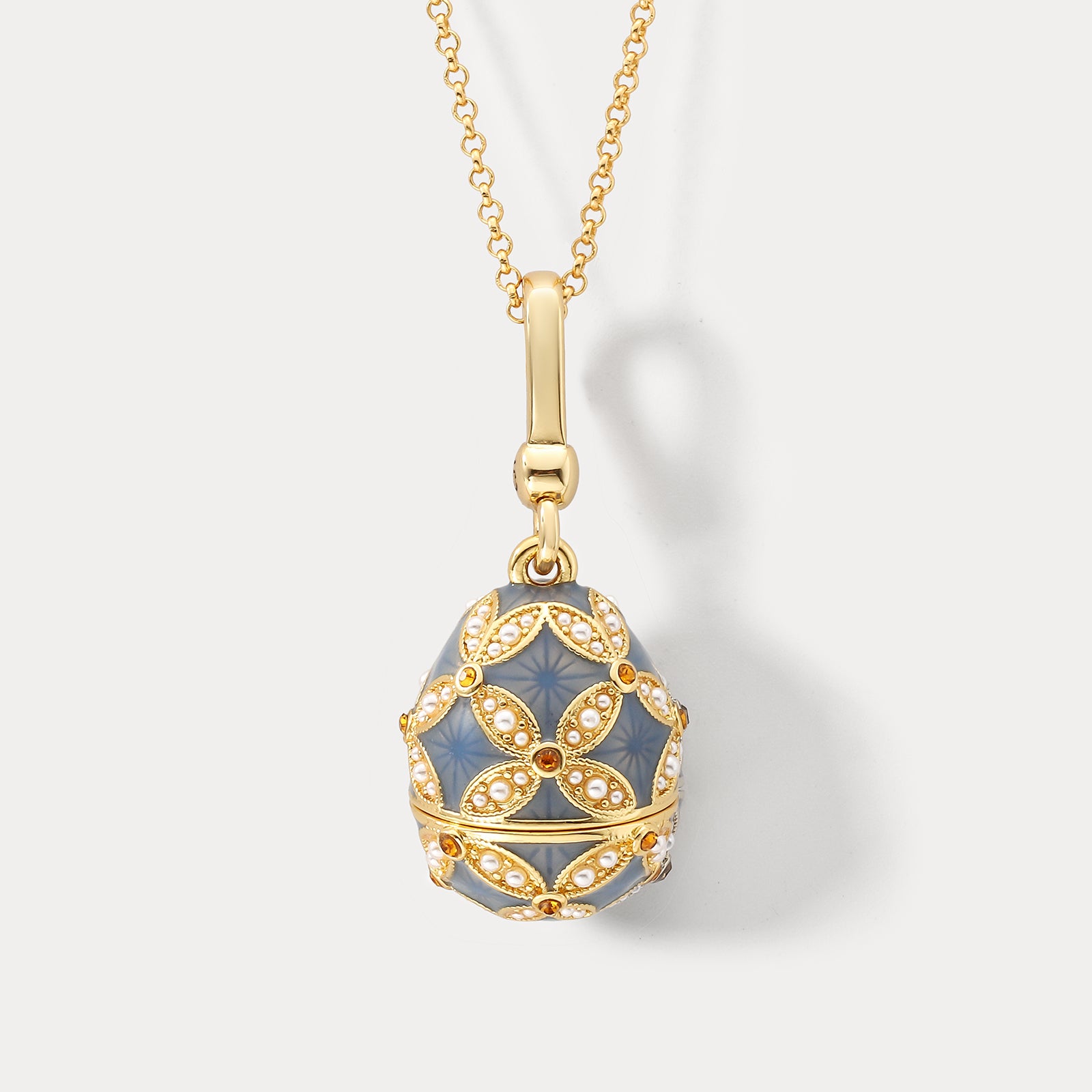 Selenichast Dragon Egg Locket Necklace