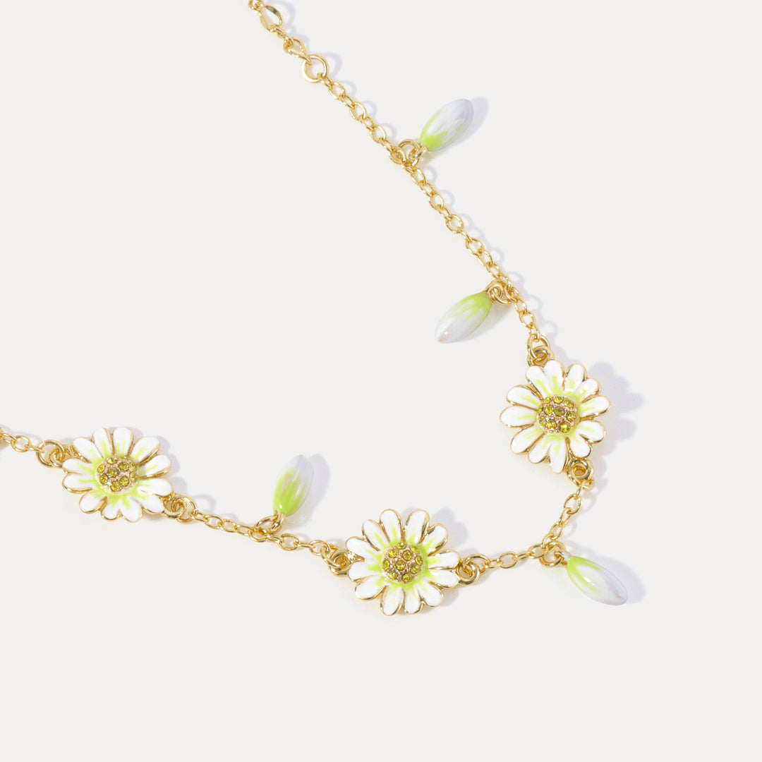 Selenichast Daisy Charm Bracelet