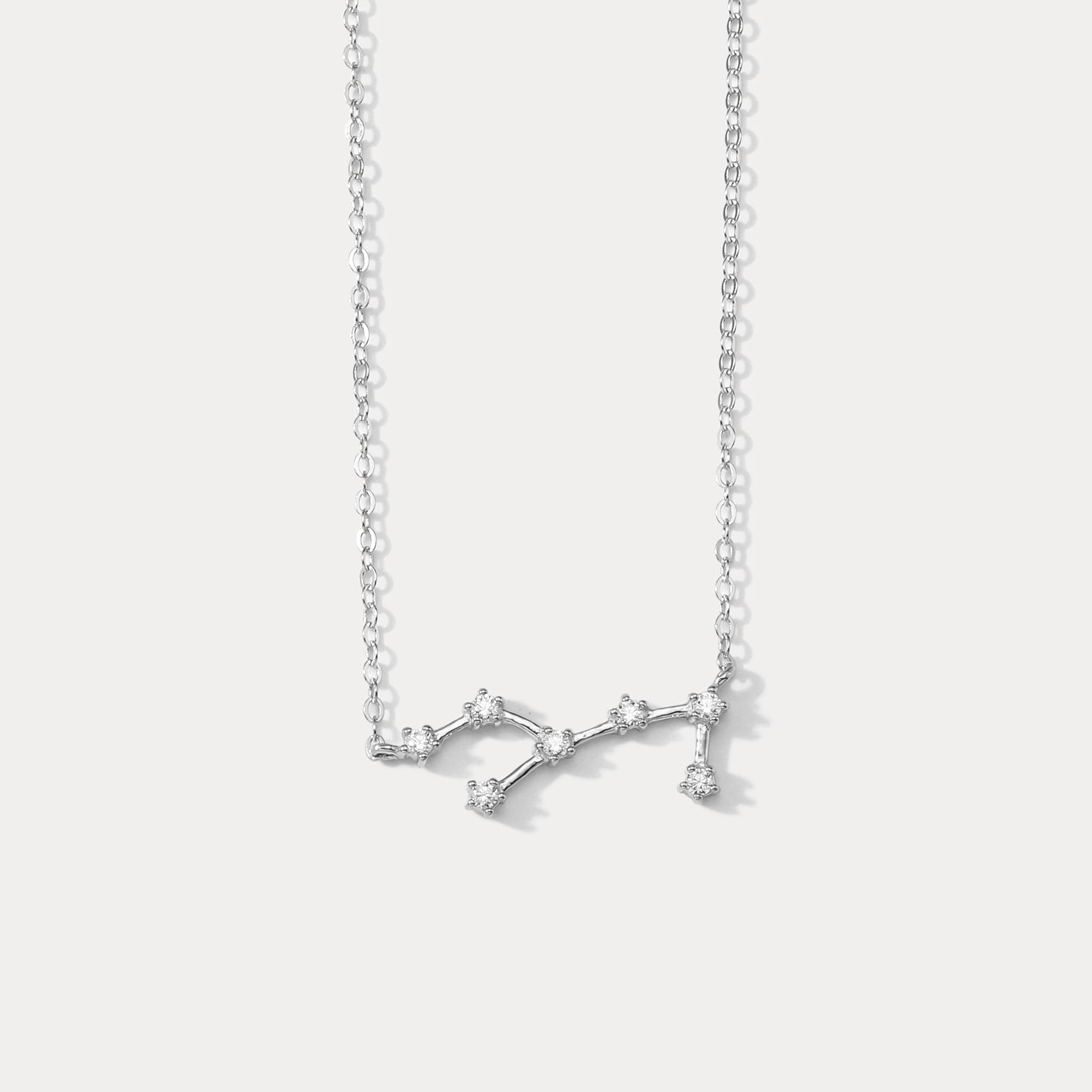 Silver Constellation Necklace-Virgo