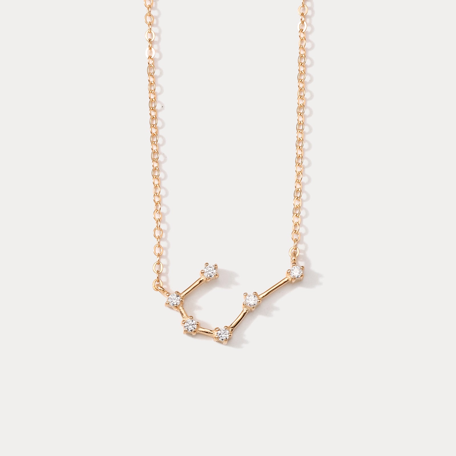 Rose Gold Constellation Necklace-Cancer