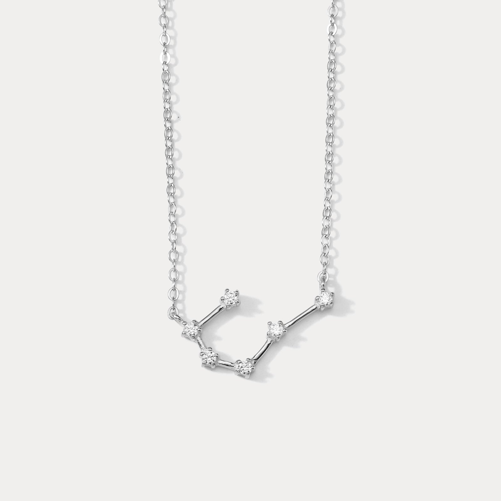 Silver Constellation Necklace-Cancer