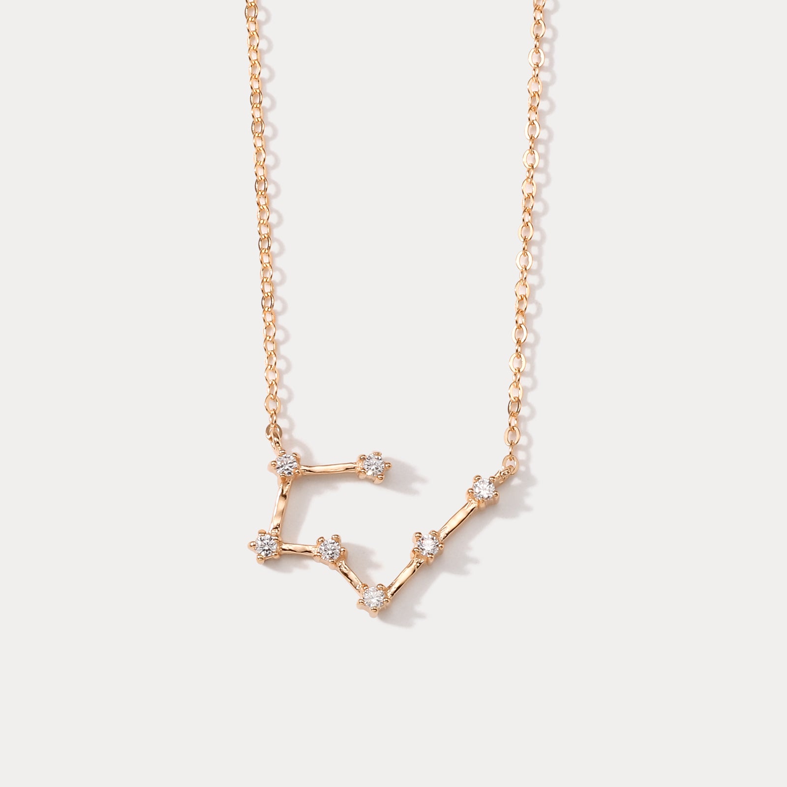 Rose Gold Constellation Necklace-Taurus