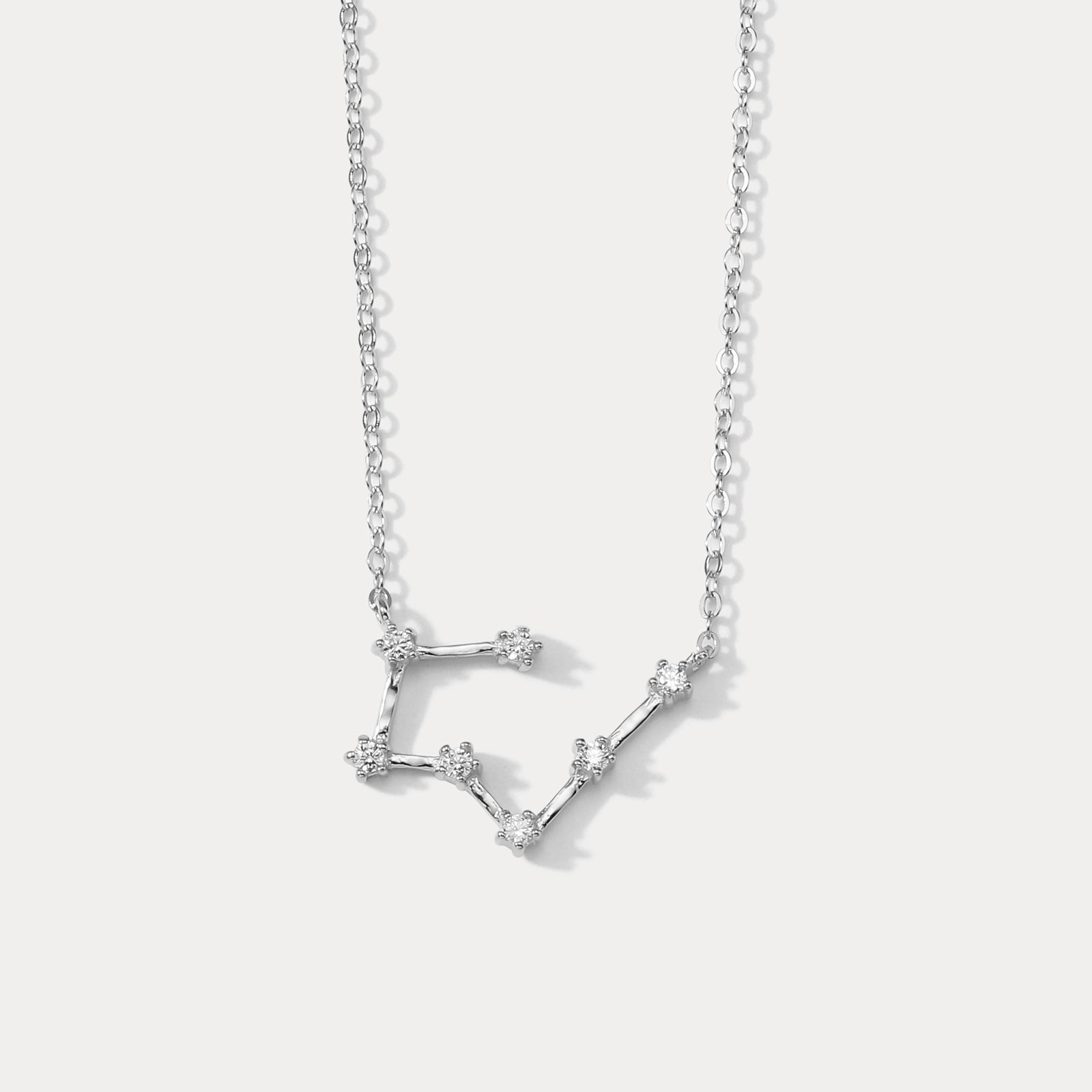 Silver Constellation Necklace-Taurus