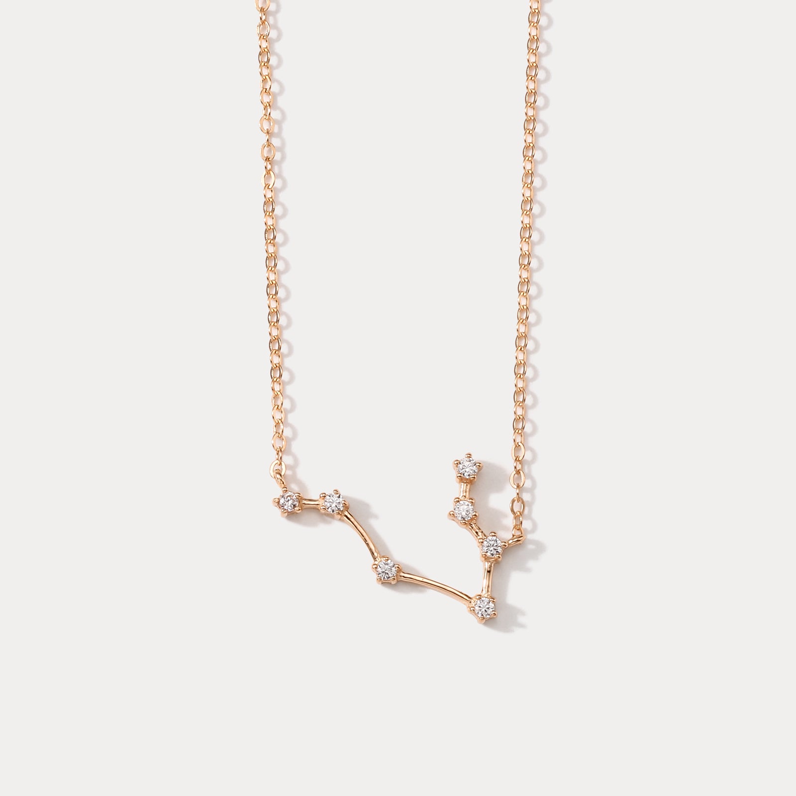 Rose Gold Constellation Necklace-Gemini