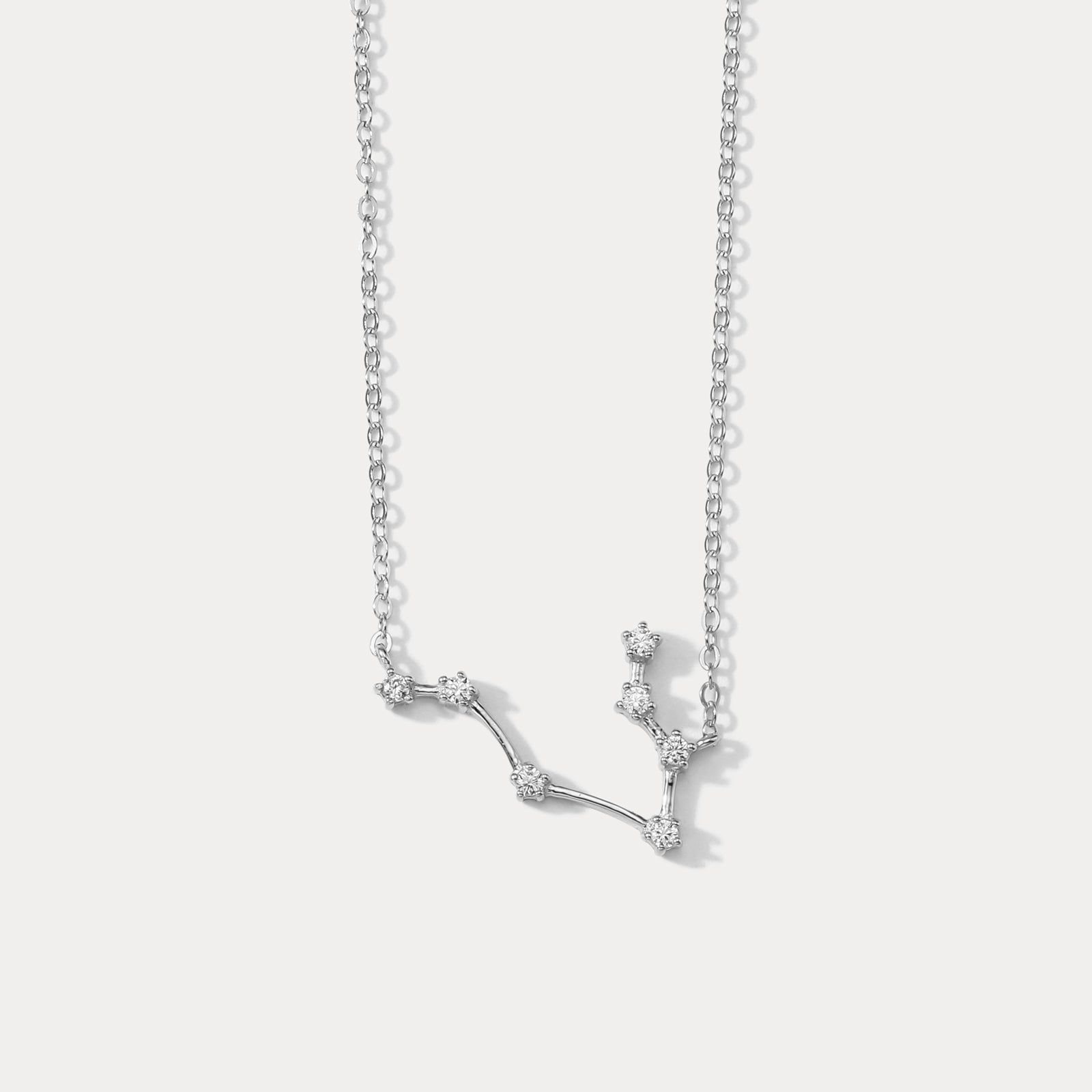 Silver Constellation Necklace-Gemini