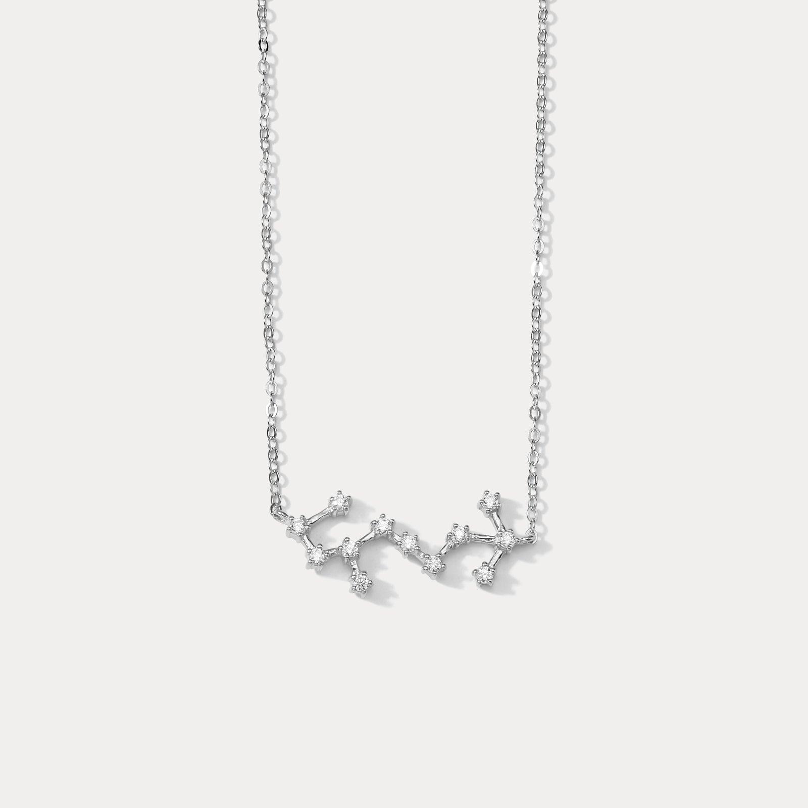 Silver Constellation Necklace-Scorpio
