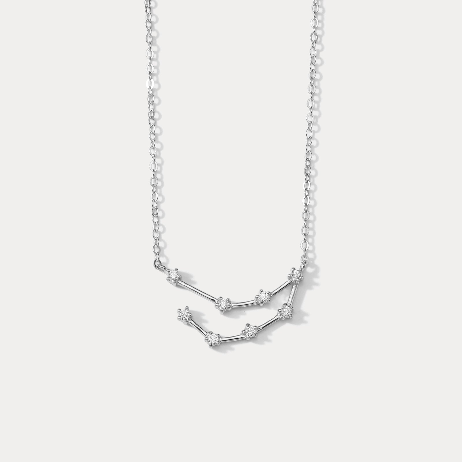 Silver Constellation Necklace-Capricorn