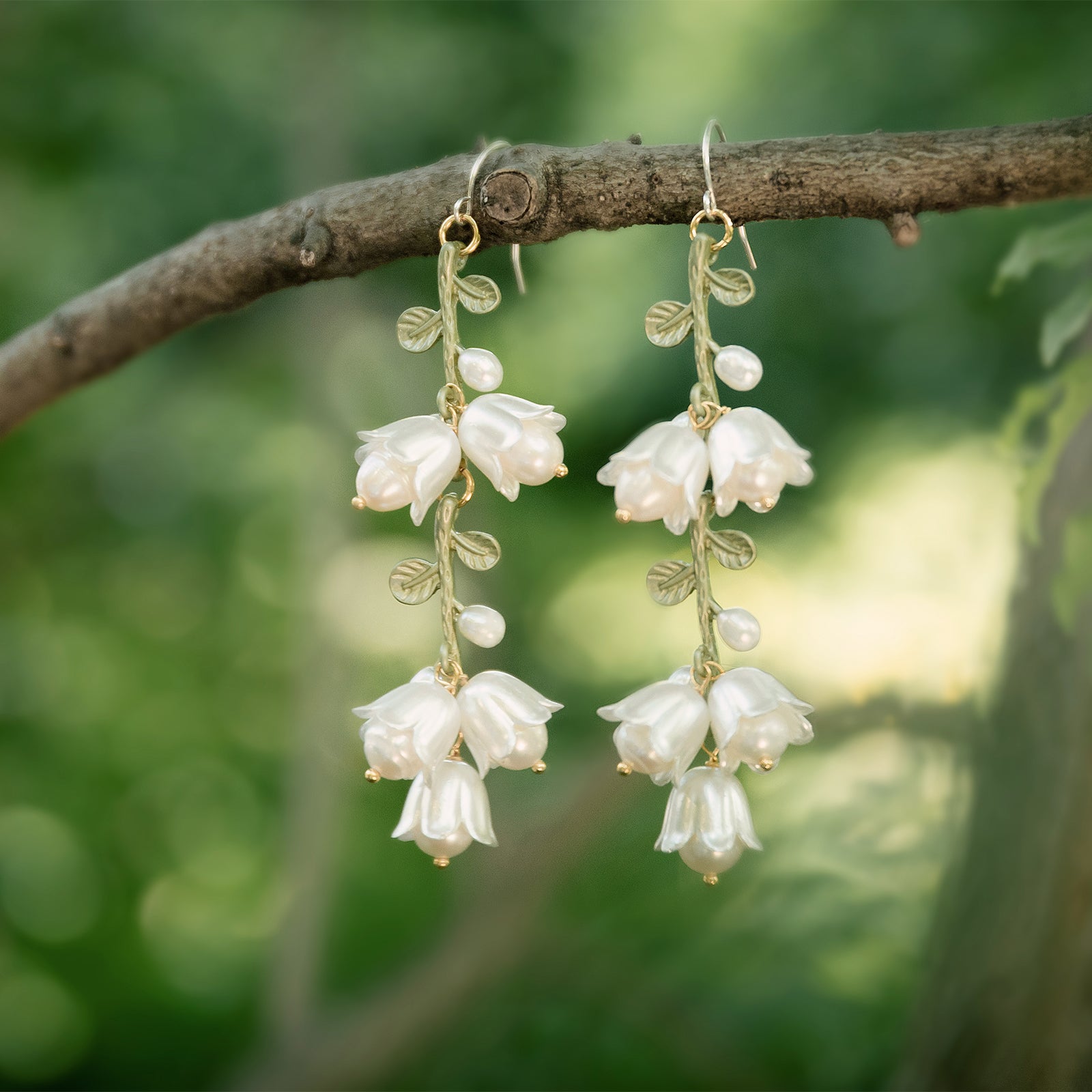 Lily Of The Valley Diamond Earrings