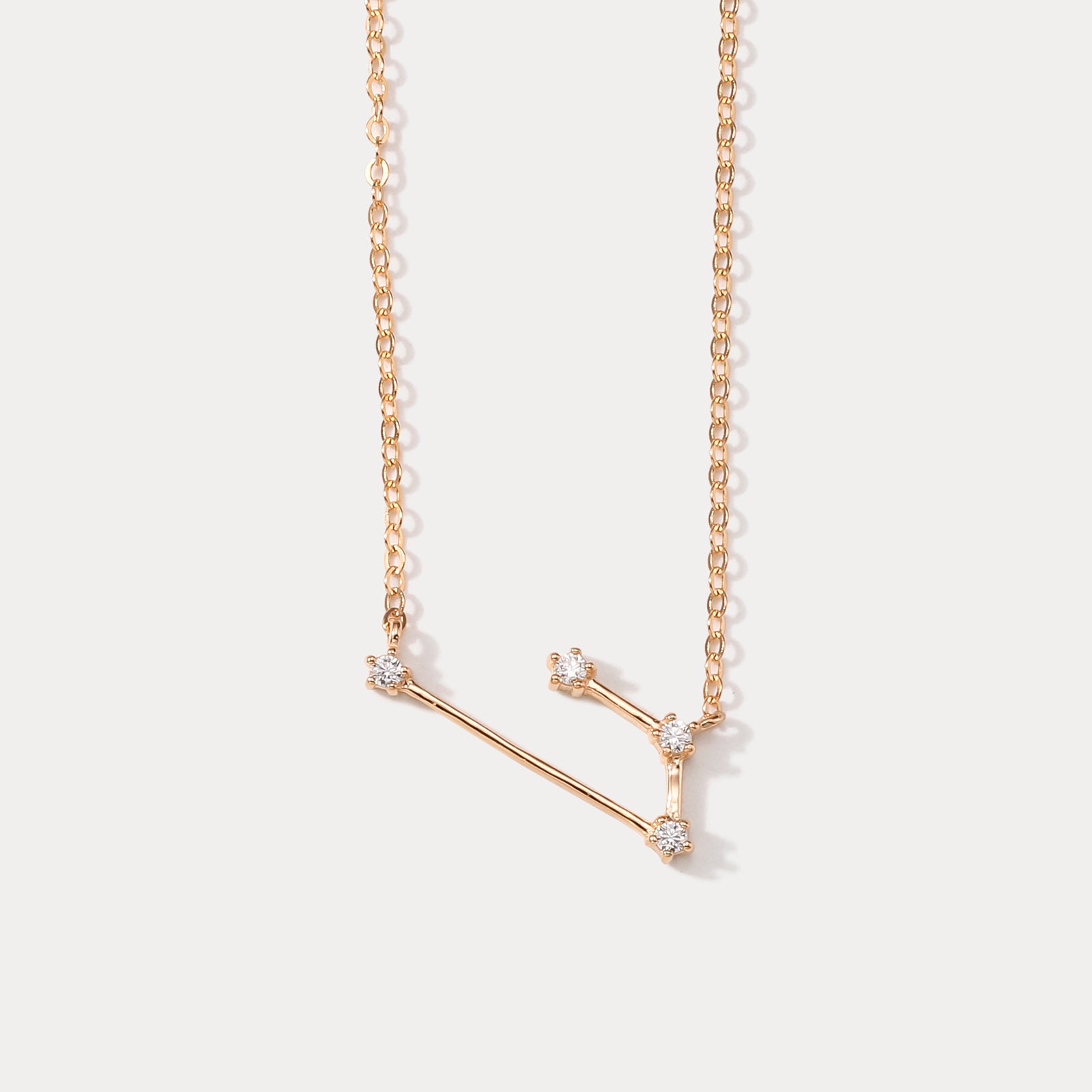 Selenichast Aries Rose Gold Constellation Necklace
