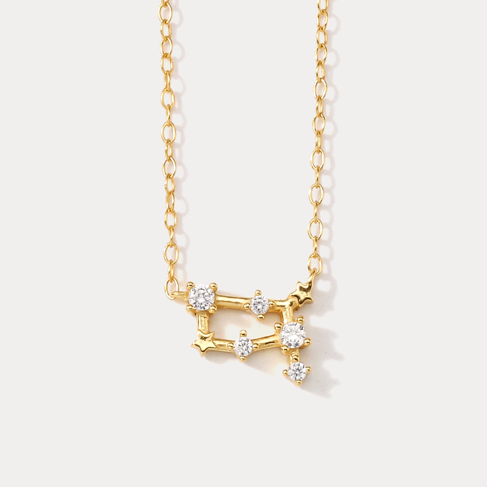 Constellation Silver Necklace-Gemini