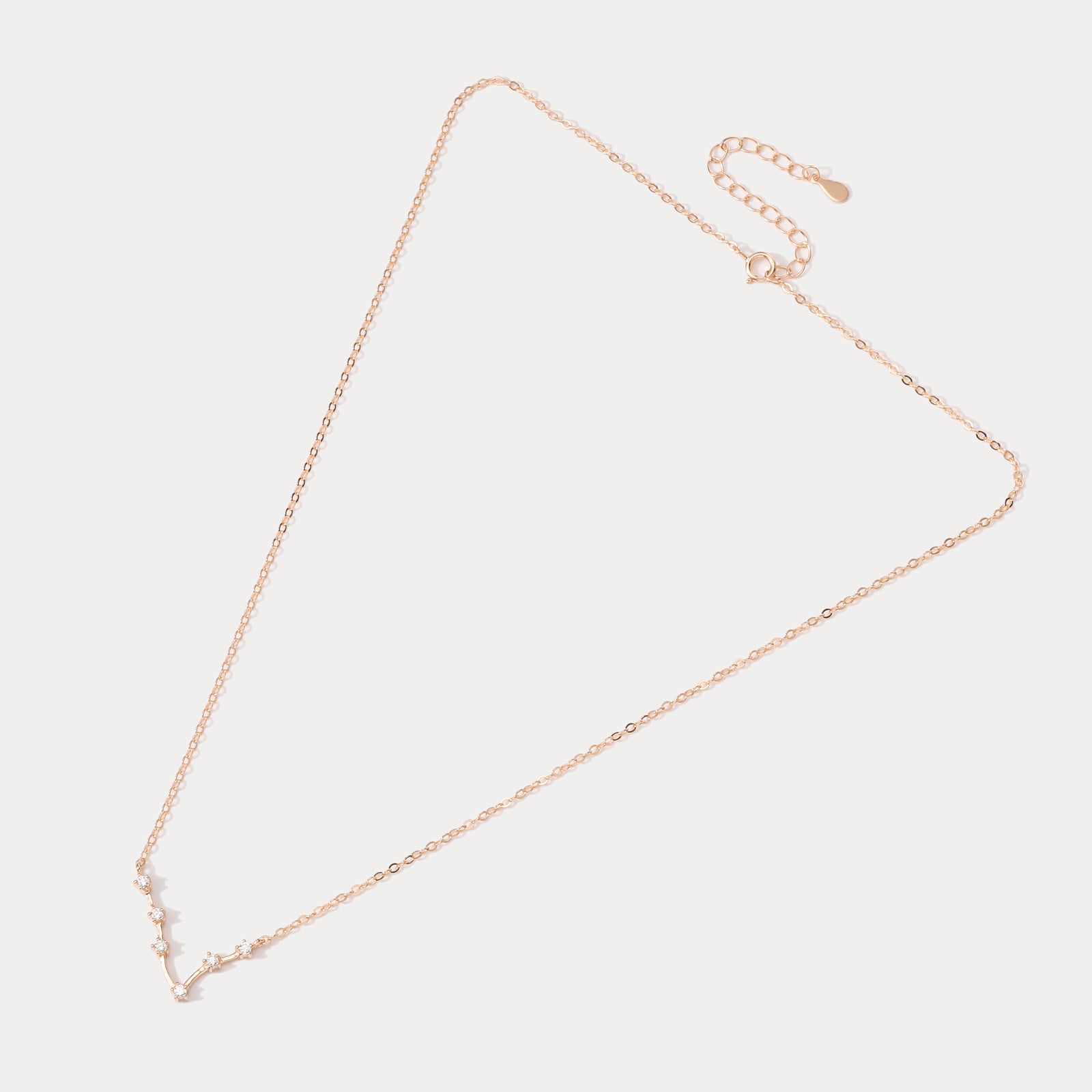 Rose Gold Constellation Diamond Astrology Necklace