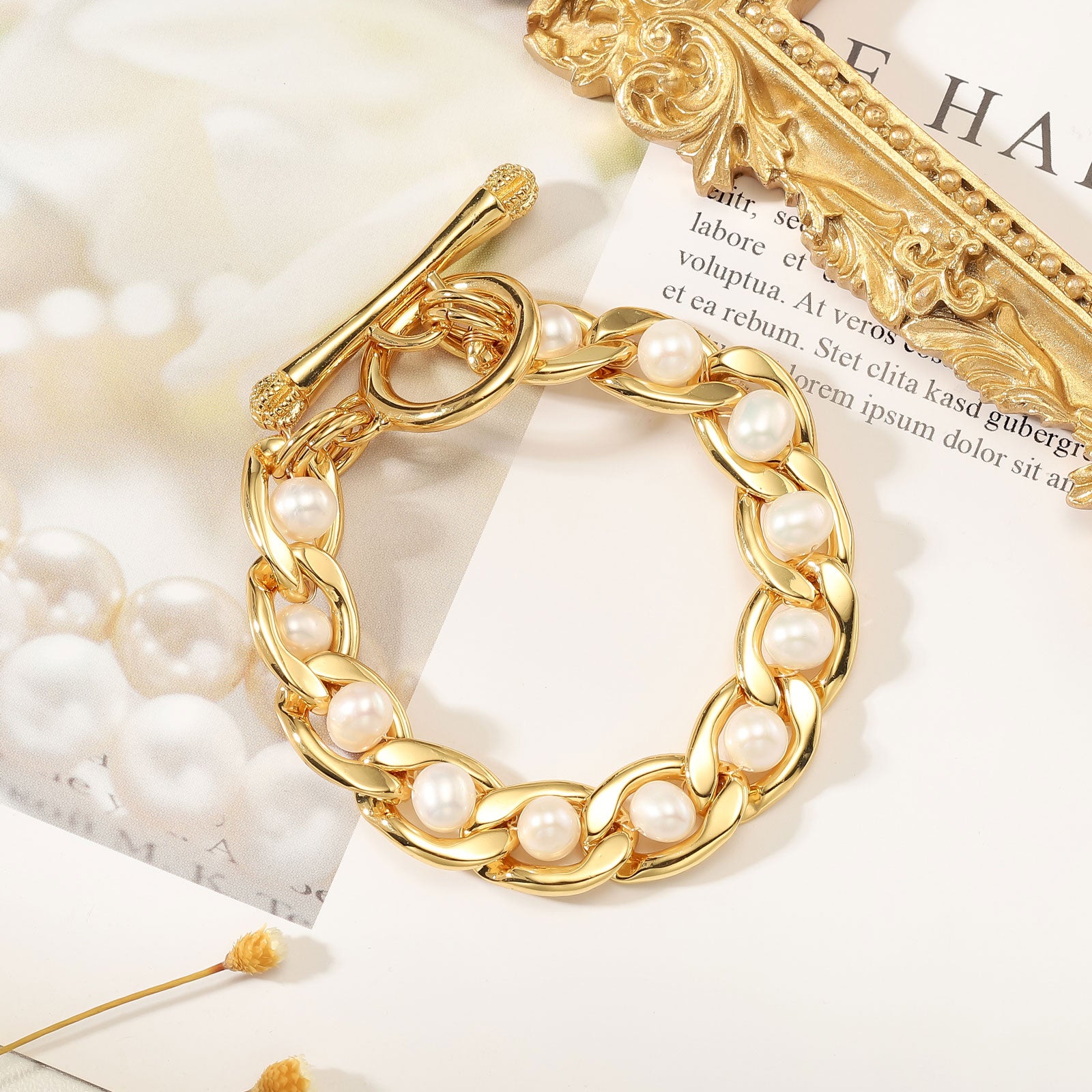 Baroque Pearl Twist Bracelet