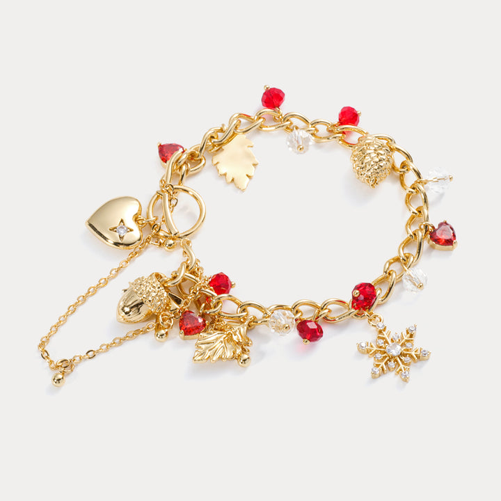 Christmas Personalized Heart Bracelet