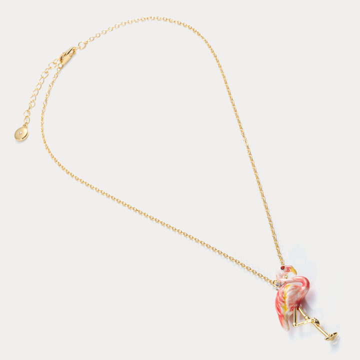 Flamingo Pendant Necklace