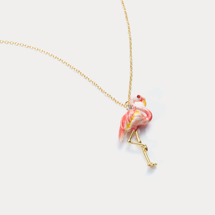 Flamingo Pendant Necklace