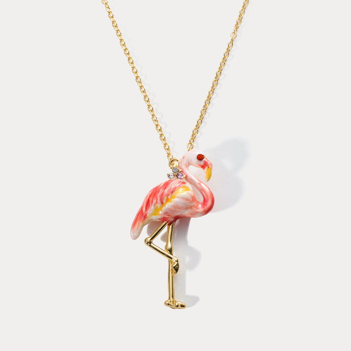 Flamingo Pendant Necklace