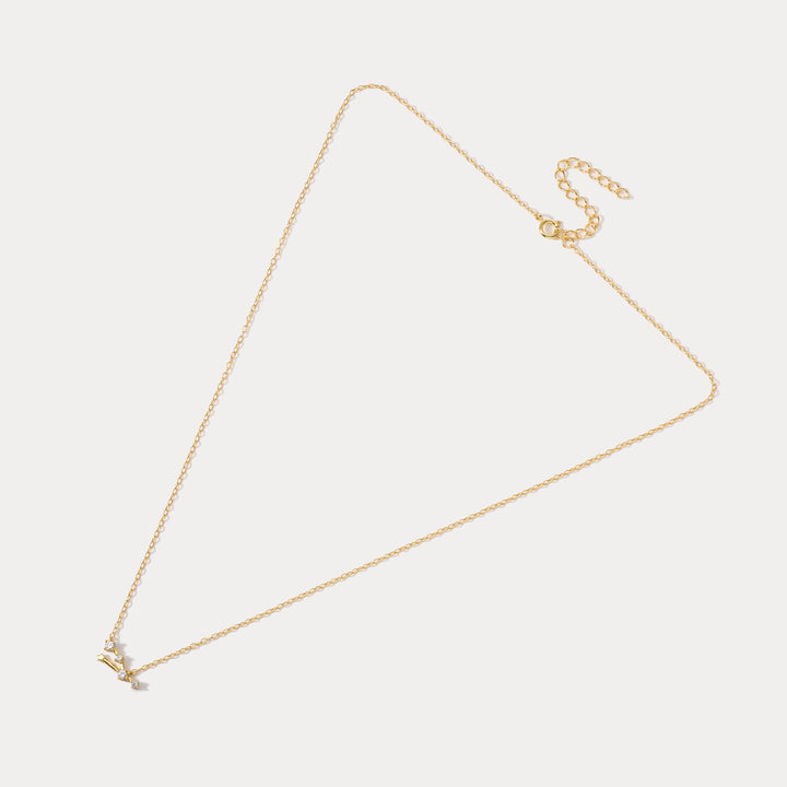 Taurus Constellation Gold Diamond Pendant Necklace