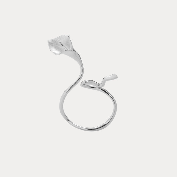 Silver Calla Lily Ring