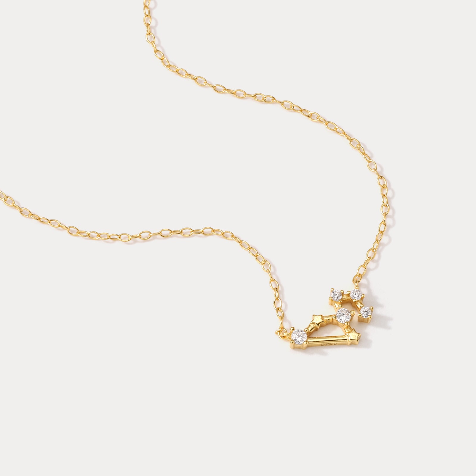 925 Sterling Silver Leo Constellation Necklace