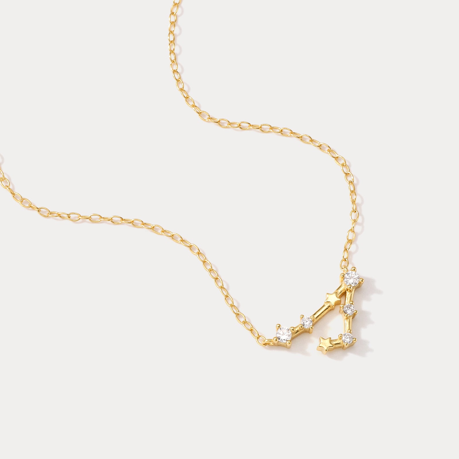 925 Sterling Silver Pisces Constellation Necklace