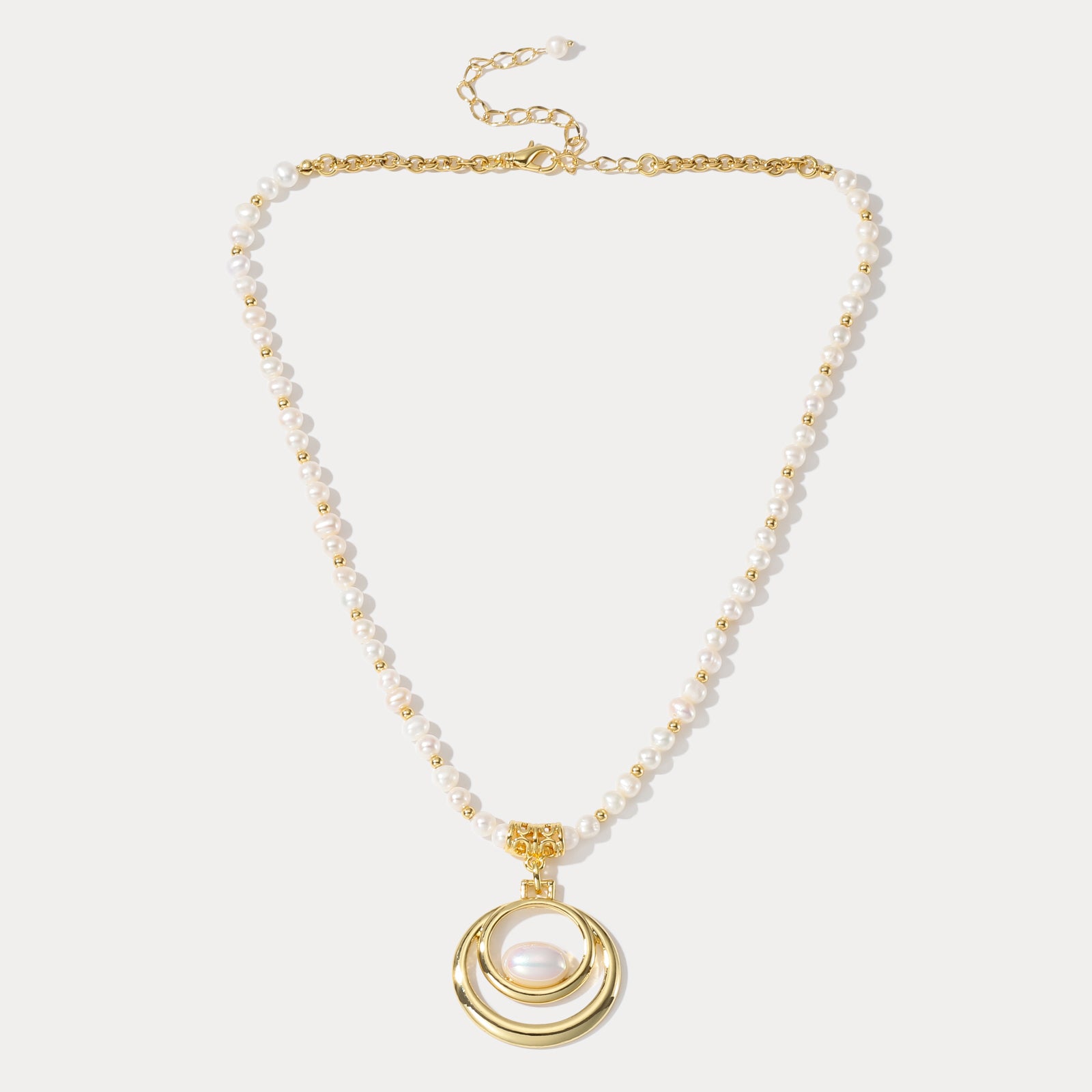 Oval Baroque Pearl Necklace