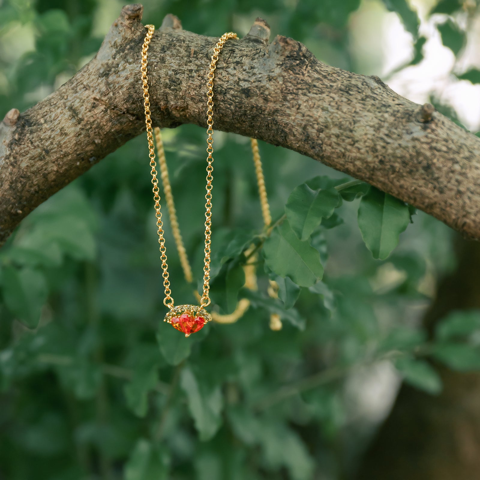 Watermelon Gold Necklace