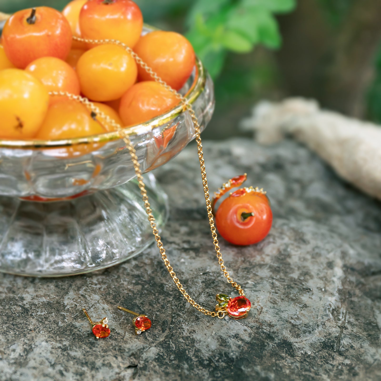 Fruit Party Orange Jewelry Set