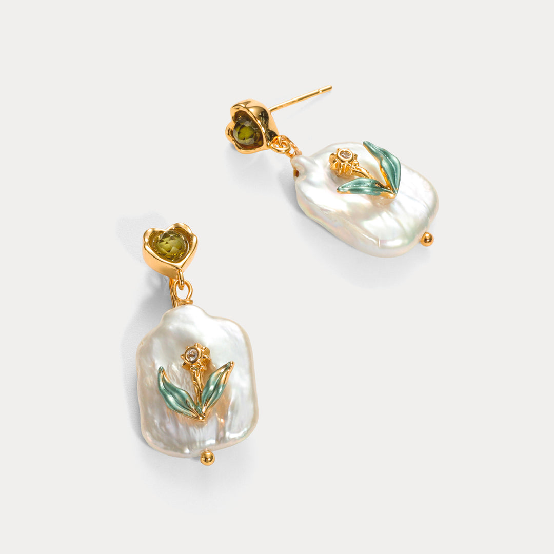 Baroque Pearl Drop Earrings