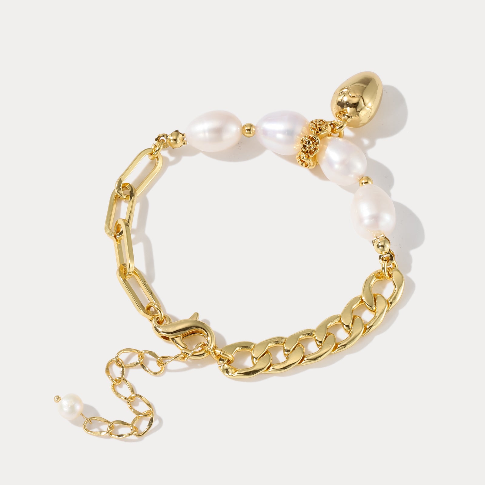Vintage Pearl Chain Bracelet