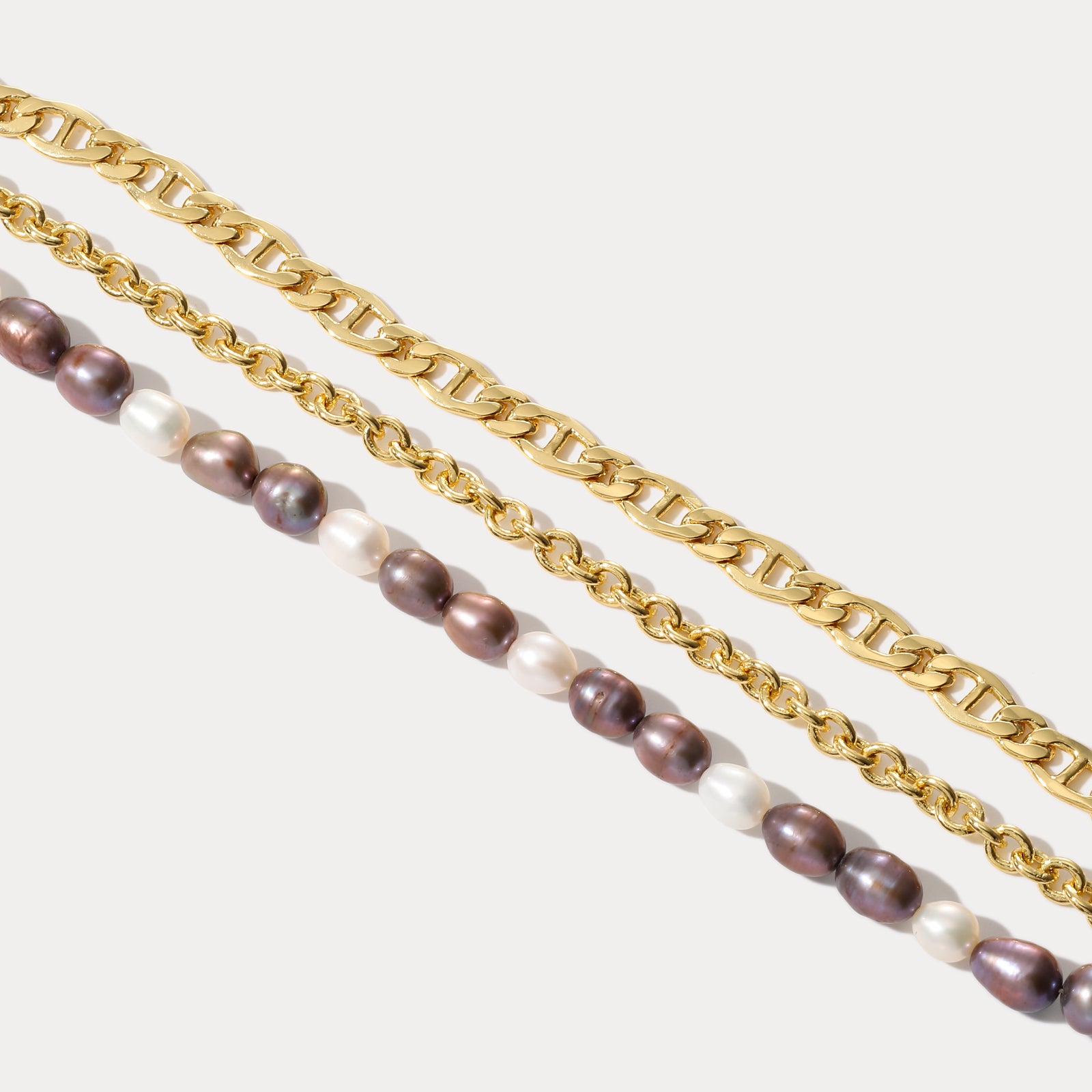 Purple Pearl Chain luxurious Bracelet