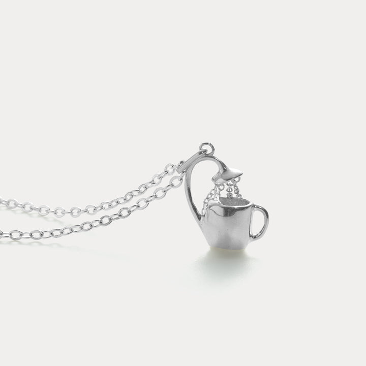 Selenichast Silver Watering Can Necklace