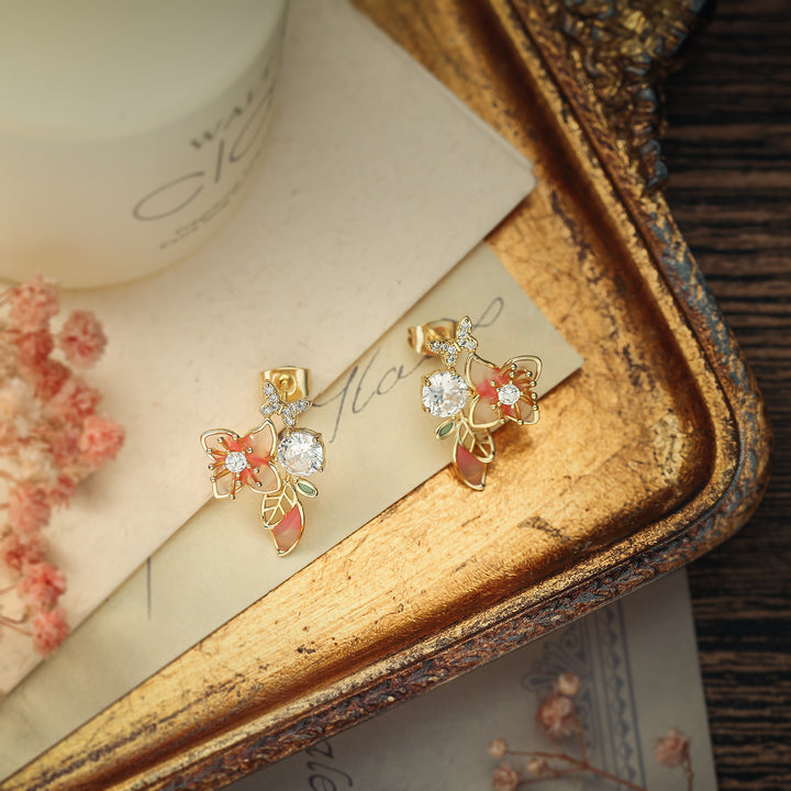 sakura spring earrings