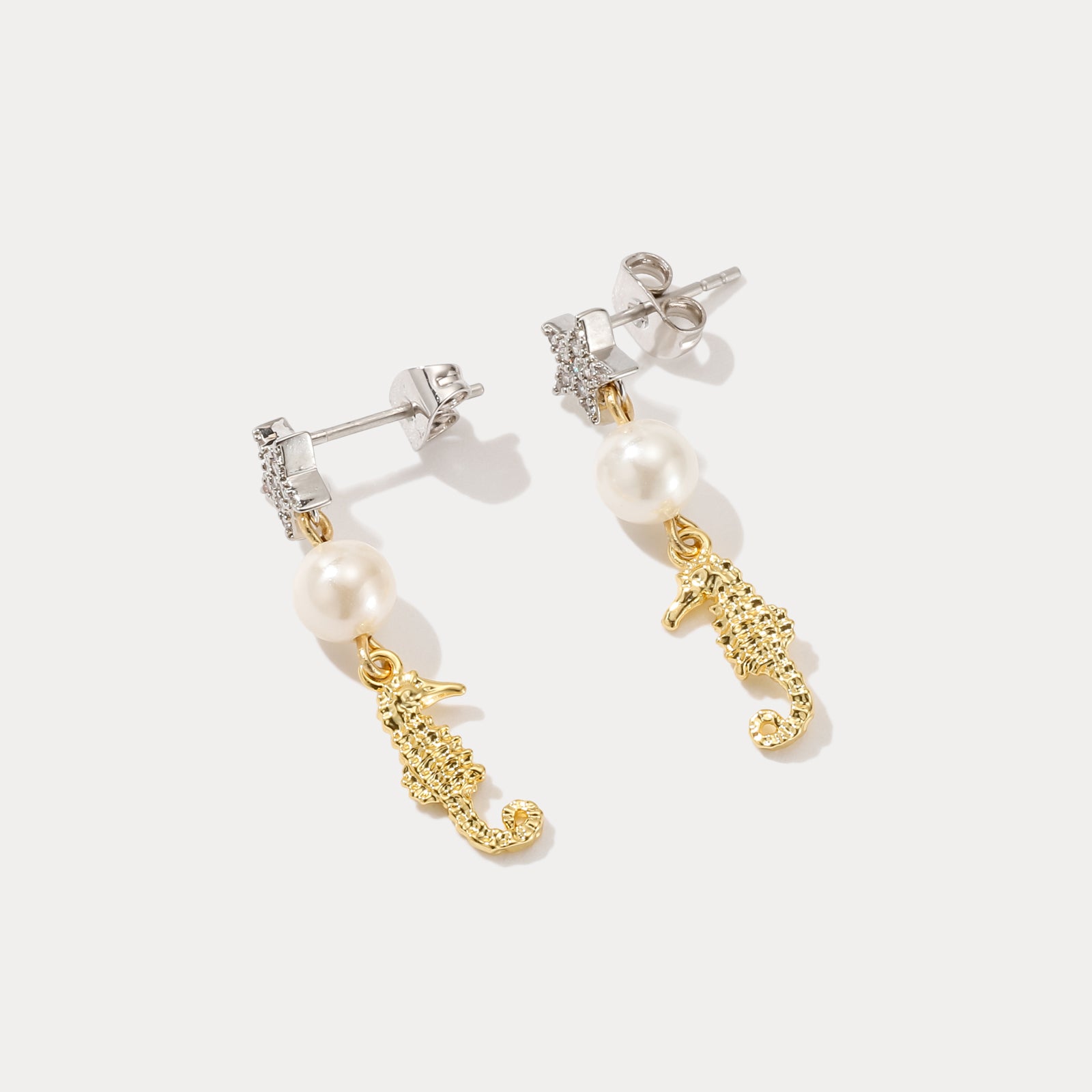 Seahorse Star Earrings Y2K Jewelry