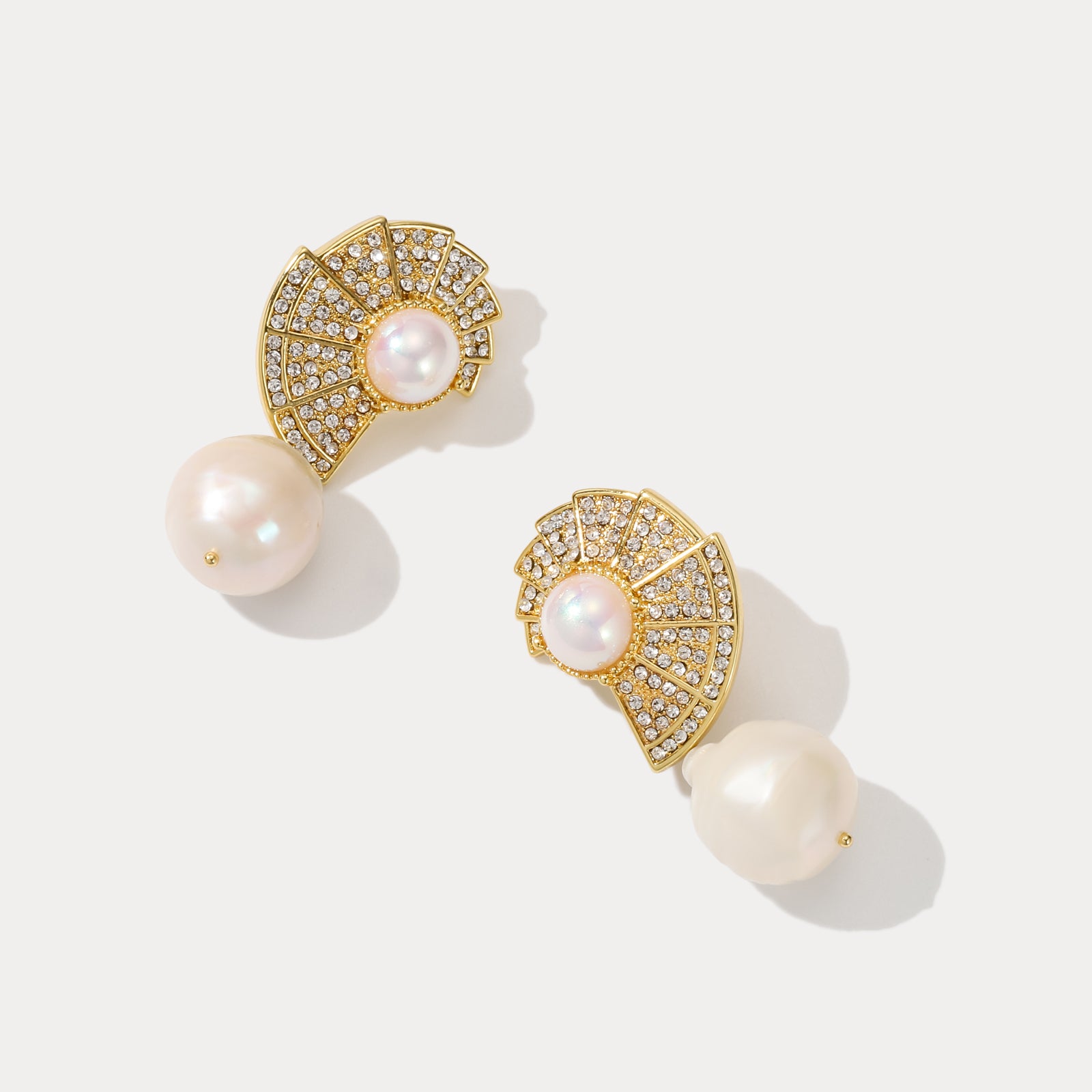 Shell Pearl Earrings Anniversary Gift