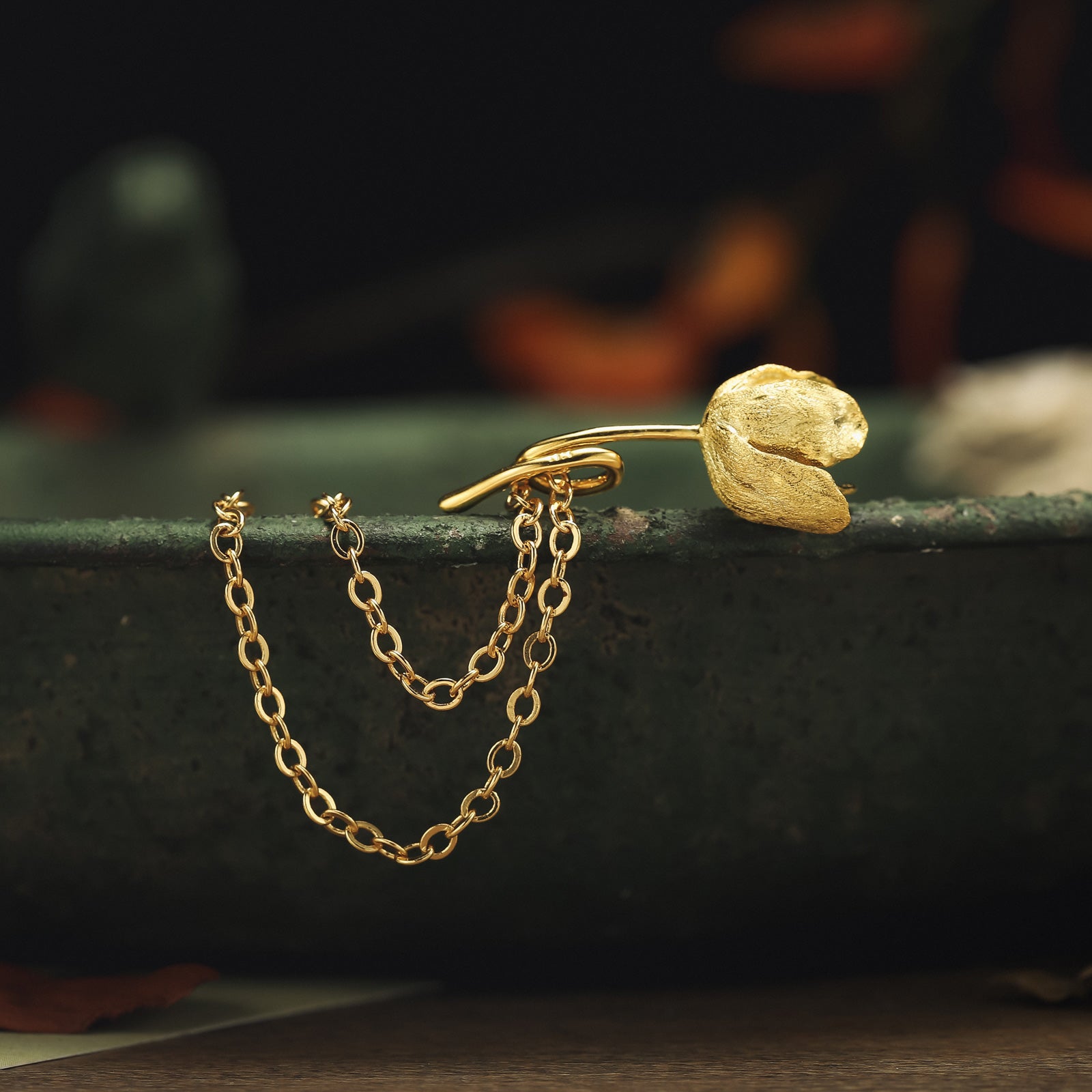 Tulip Gold Necklace