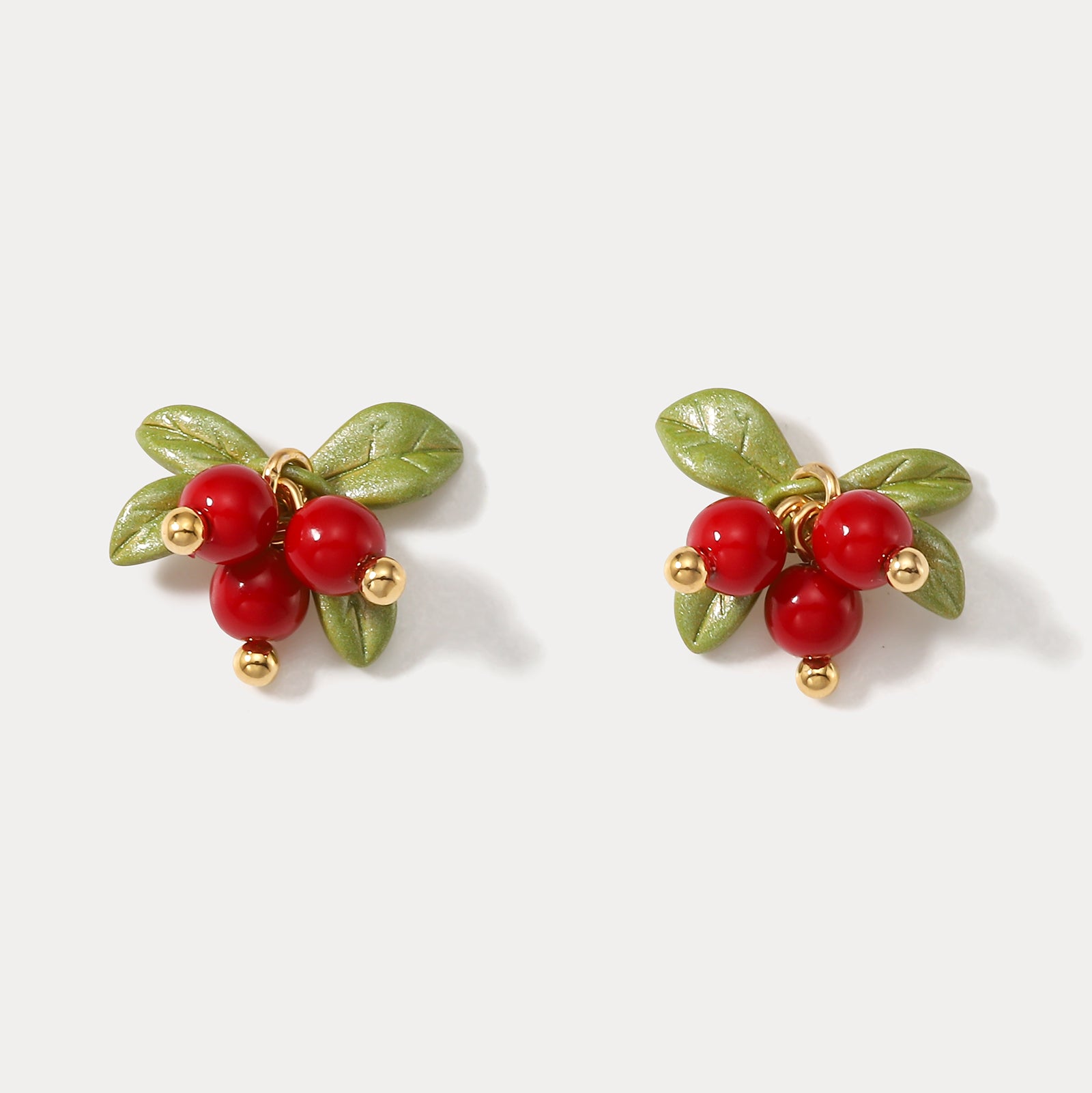 Selenichast Cranberry Stud Earrings