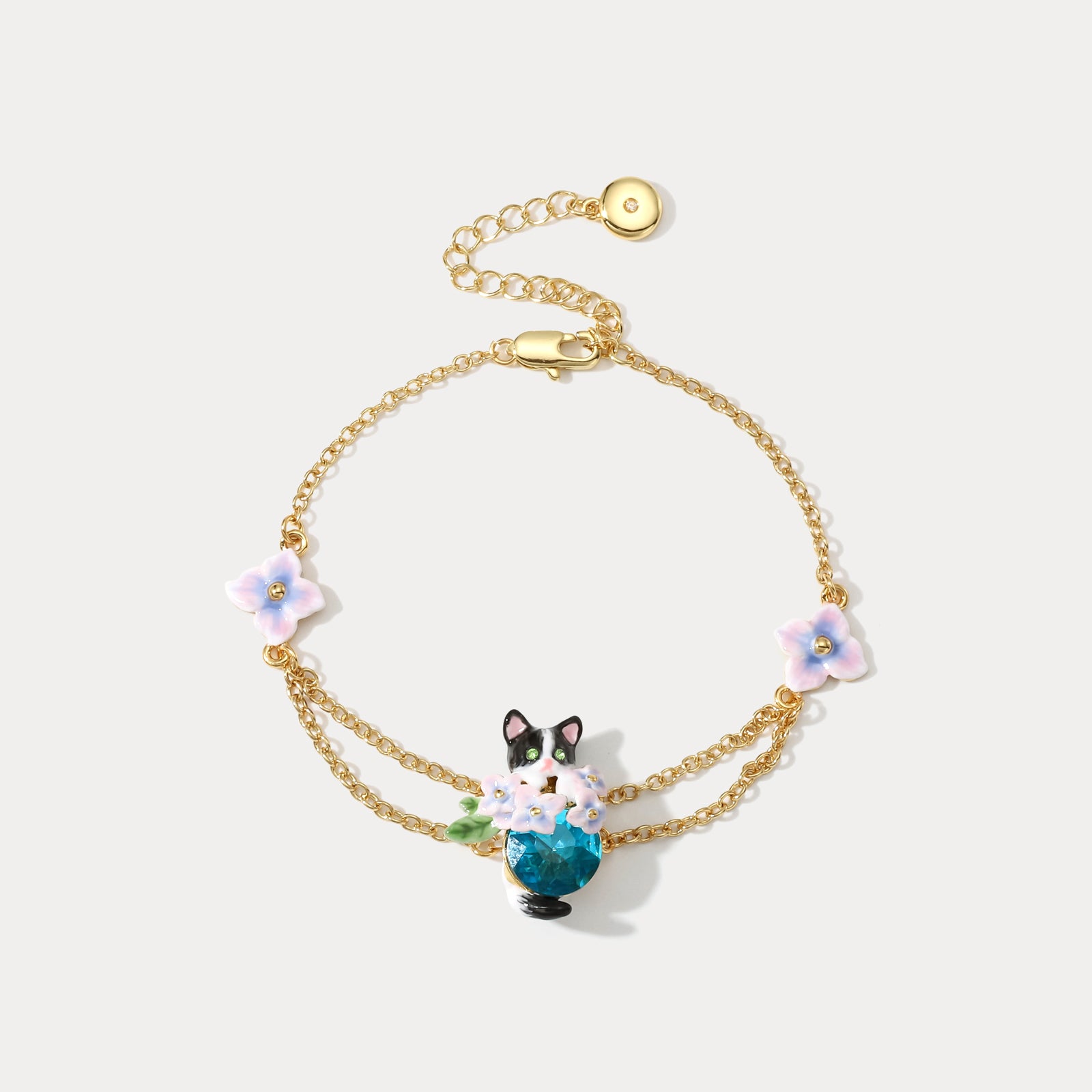 Selenichast Kitten Sapphire Bloom Bracelet