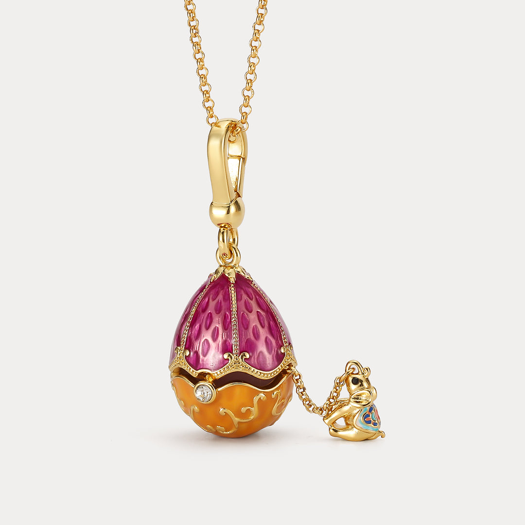 Pendentif Elephant - Pendentif Oeuf surprise Fabergé style Pendentif Elephant - Pendentif Oeuf surprise Fabergé style